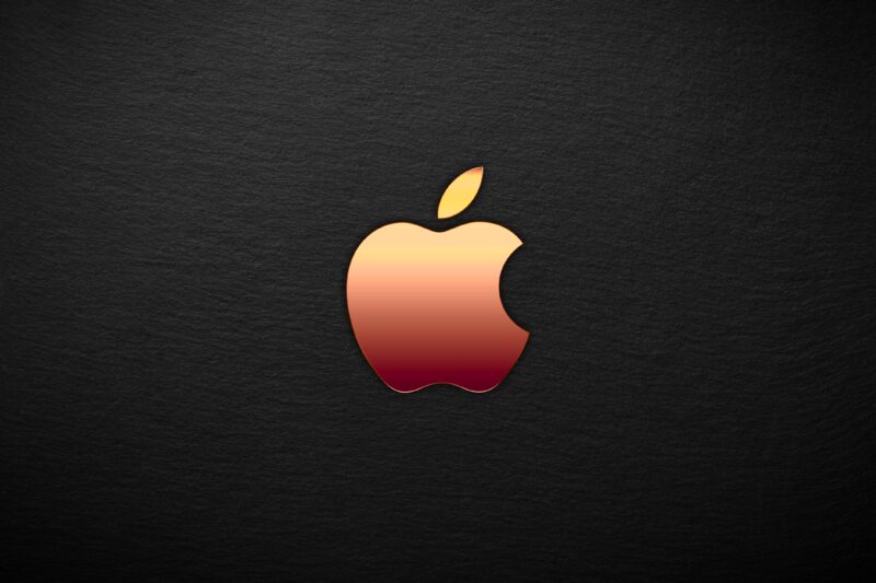 Logo da Apple com tom vermelho (ajuda)