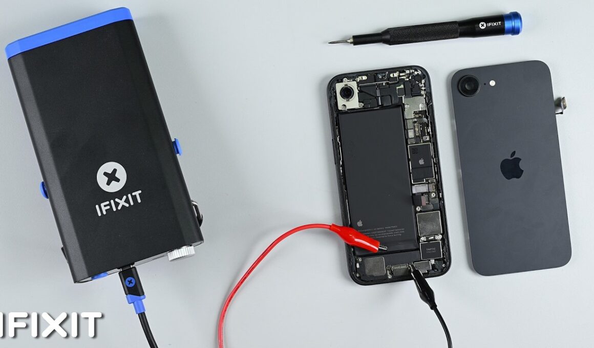 Desmonte do iPhone 16e da iFixit