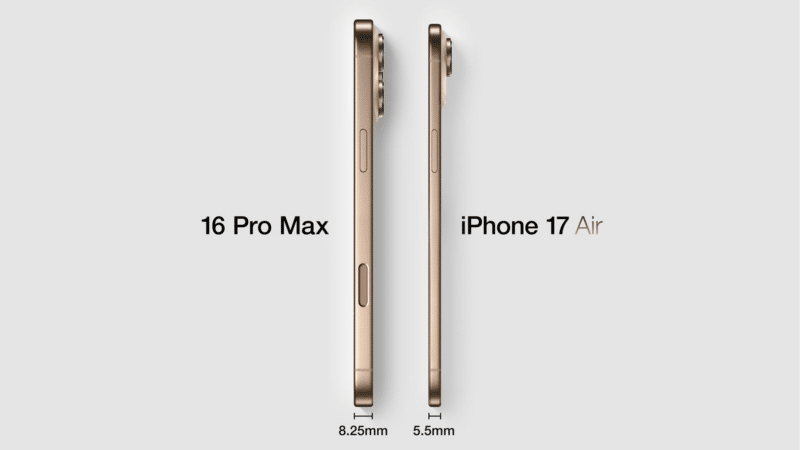 iPhone 17 Pro Max vs. iPhone 17 Air