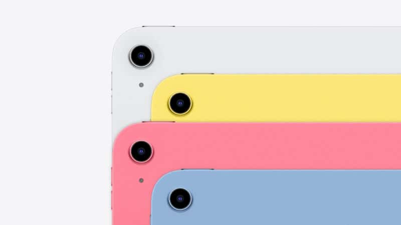 iPad (A16) em todas as suas quatro cores