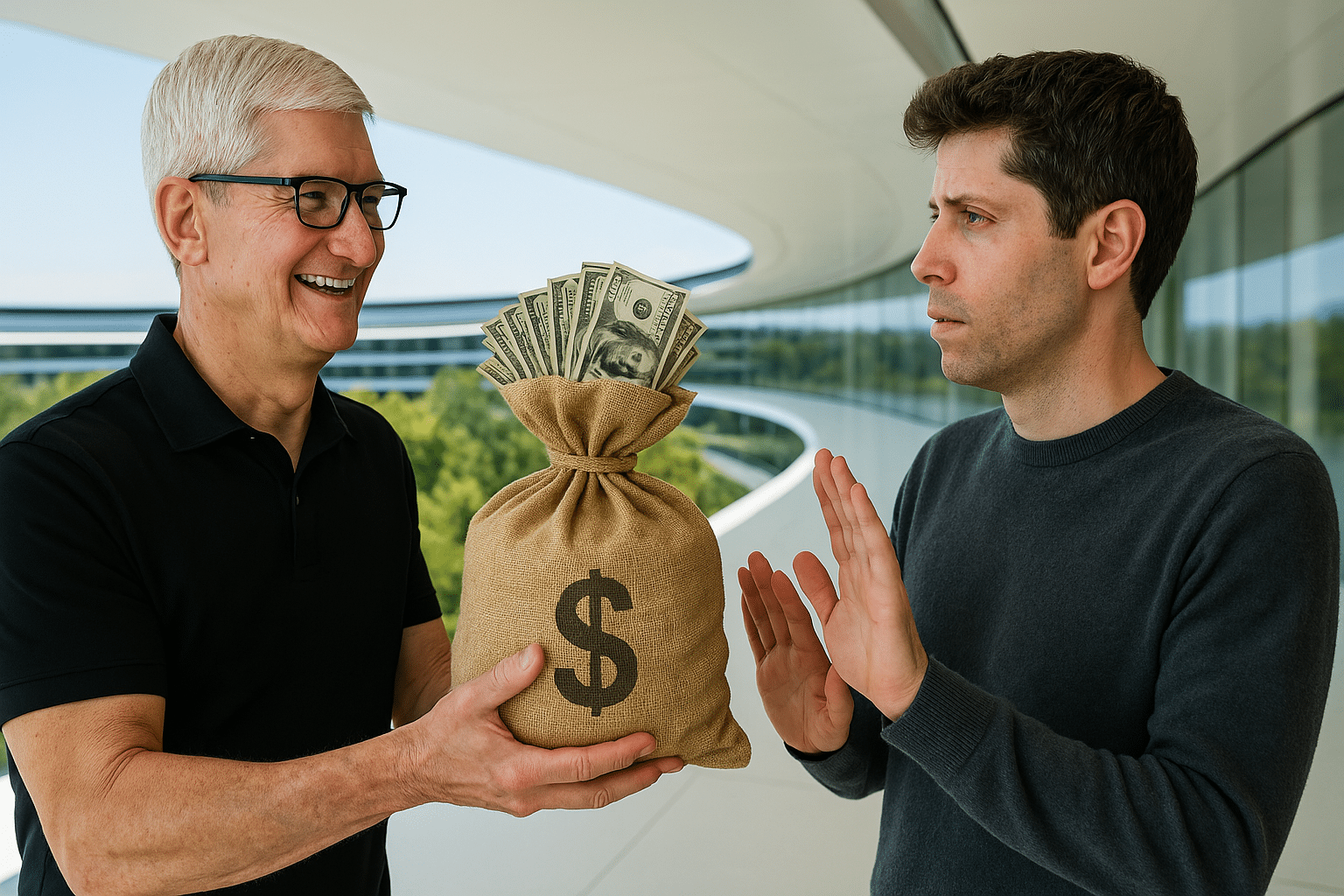Tim Cook e Sam Altman