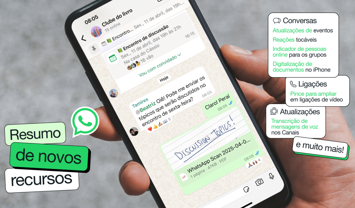 Novos recursos do WhatsApp