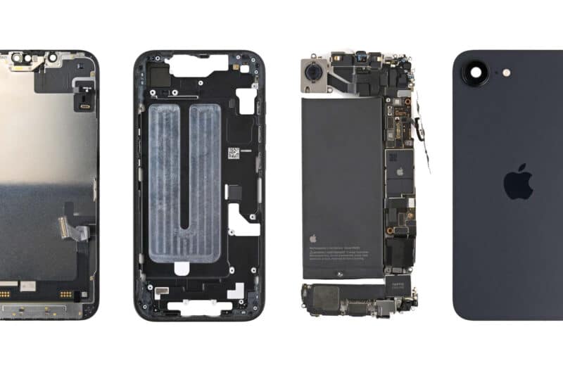 iPhone 16e desmontado