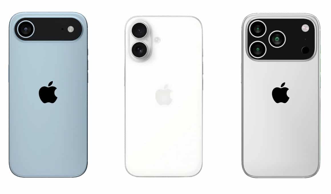 Conceito dos modelos da linha "iPhone 17"
