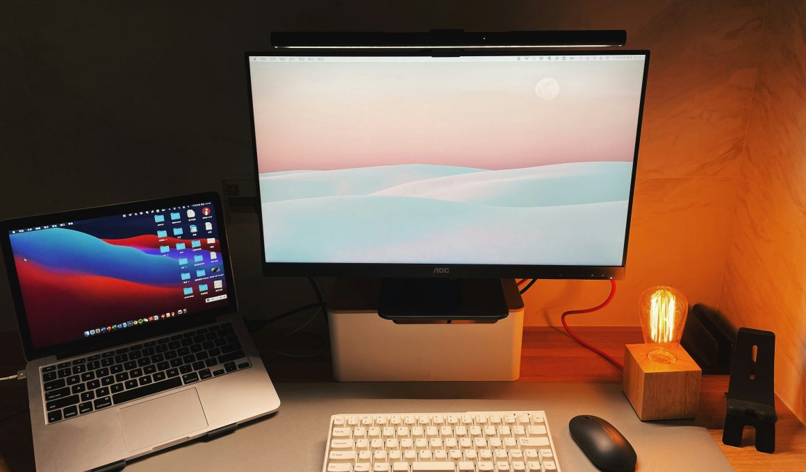 MacBook Pro com uma tela
