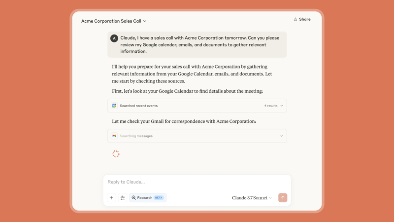 integração do Claude com o Workspace do Google