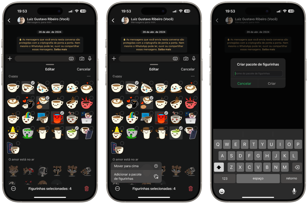 Criar pacote de figurinhas no WhatsApp