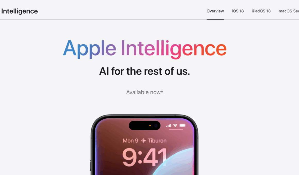 Divulgação da Apple Intelligence