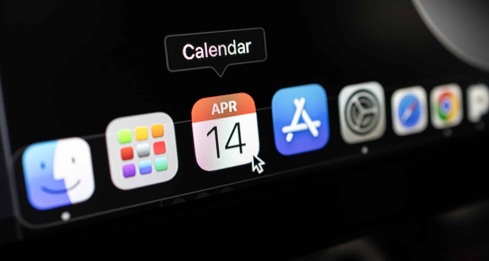 Ícone do app Calendário no Dock do macOS