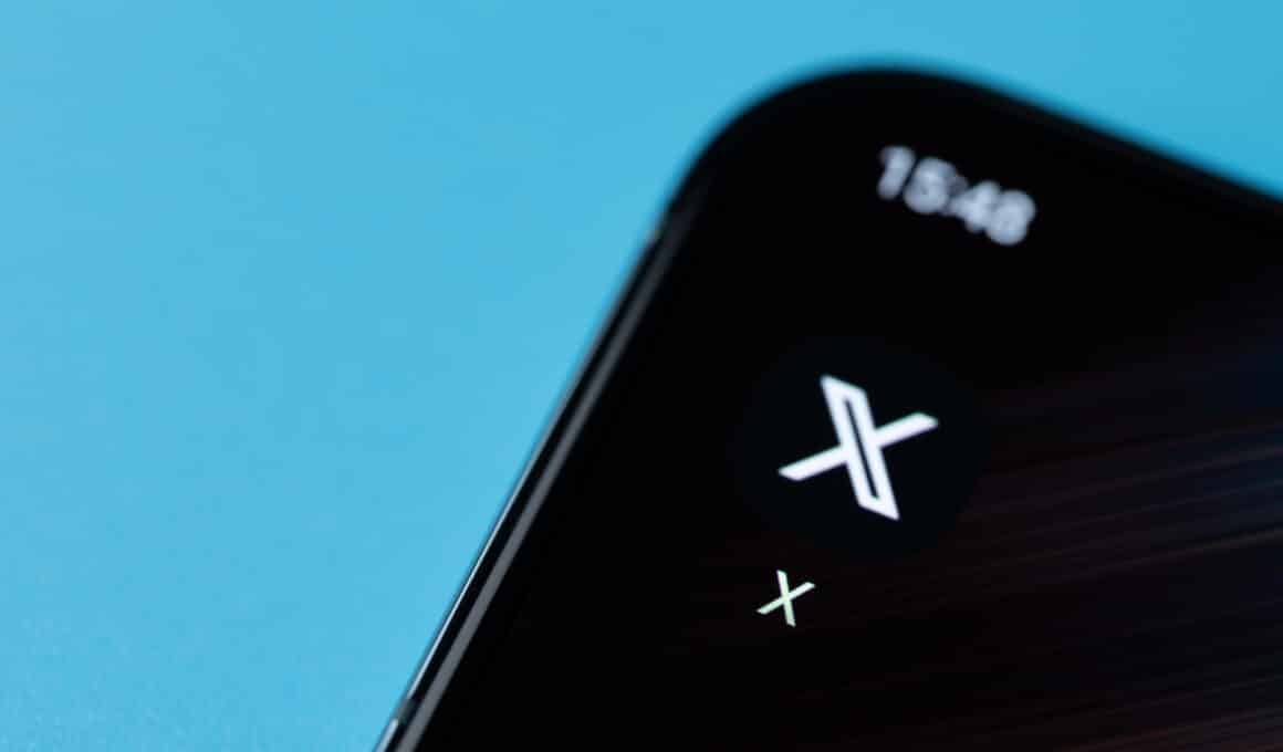 Aplicativo/logo do X (antigo Twitter)