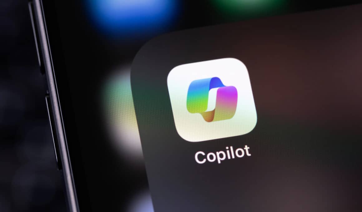 App do Copilot em uma pasta do iPhone