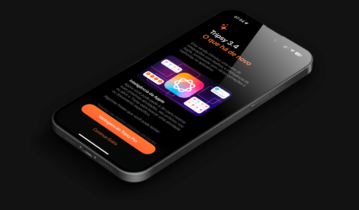 Update do app Tripsy (versão 3.4)