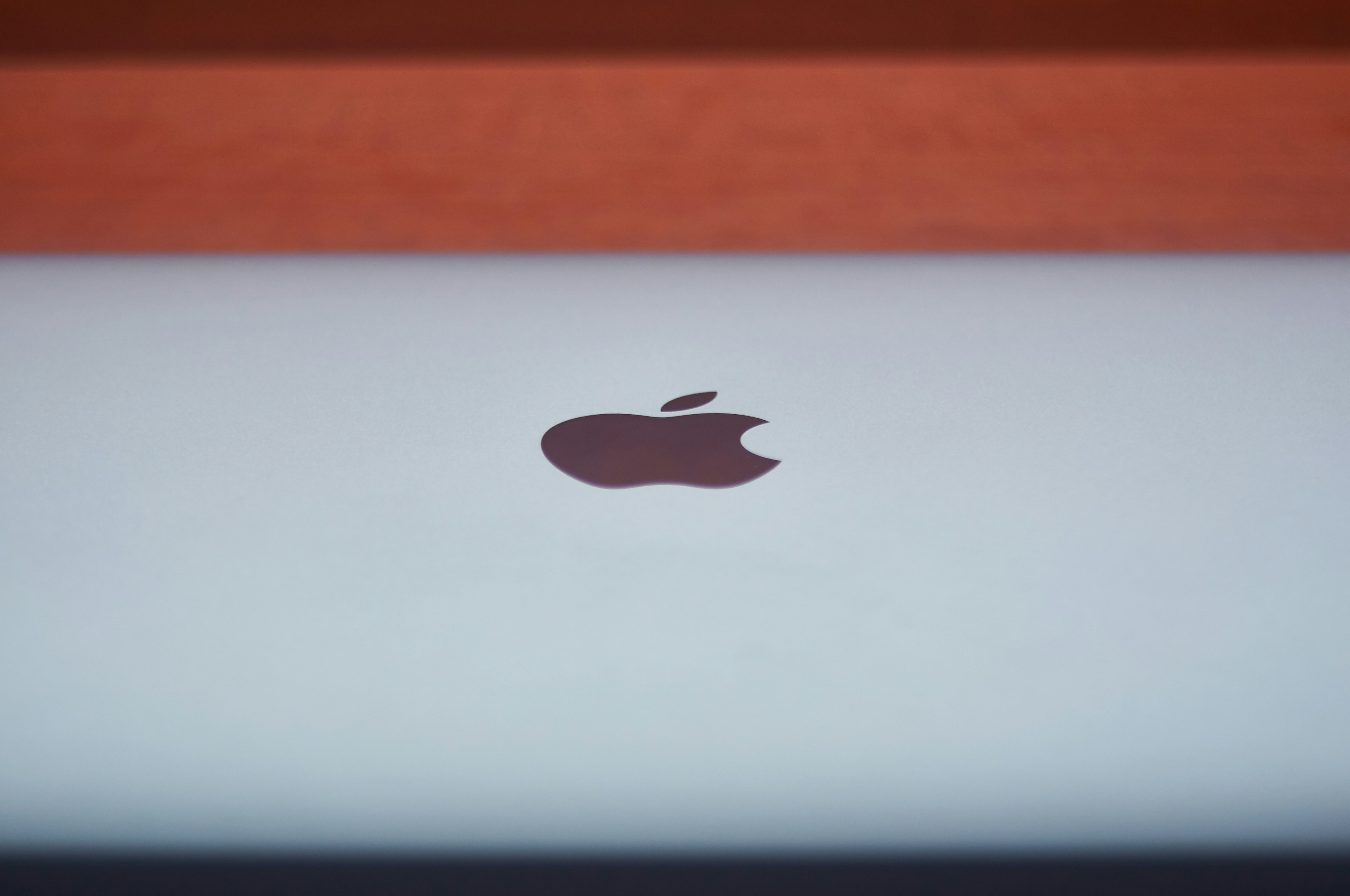 Logo da Apple em um Mac