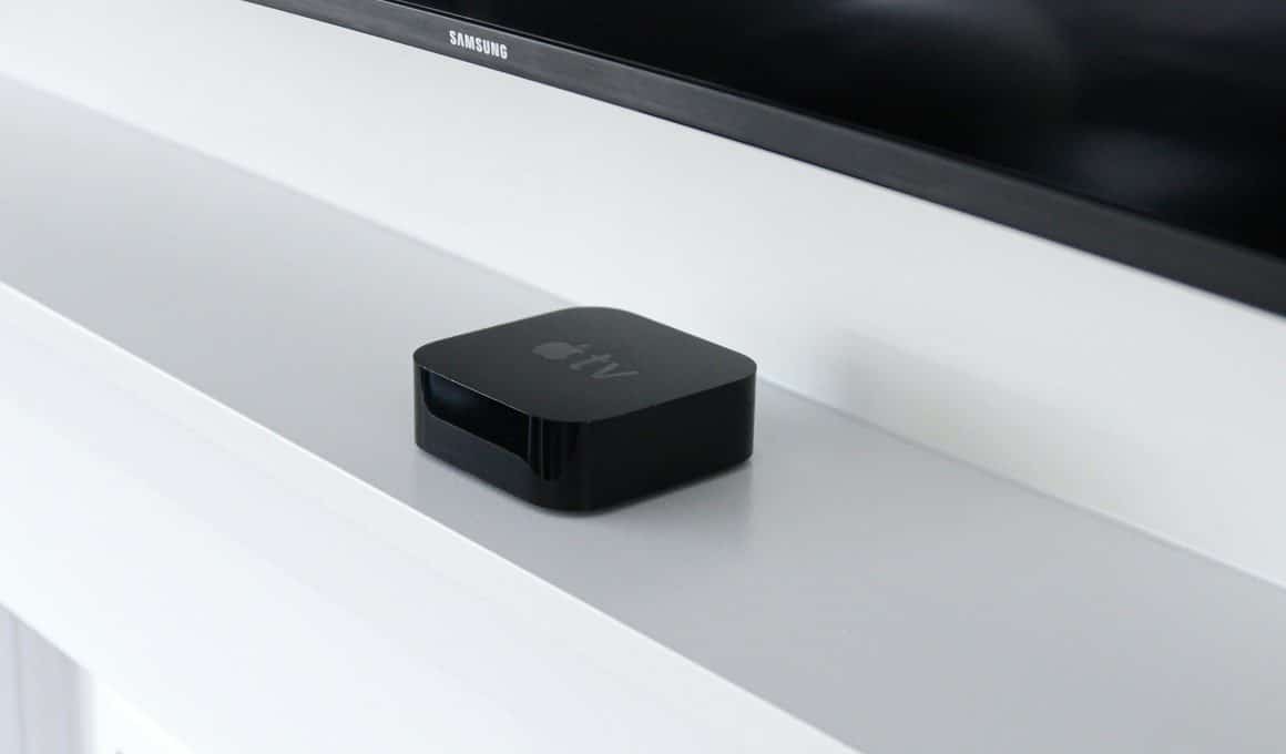 Apple TV com uma TV da Samsung