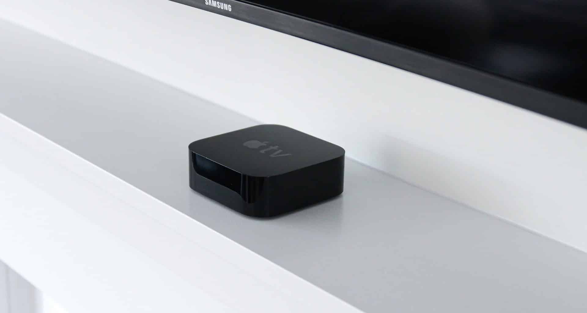 Apple TV com uma TV da Samsung