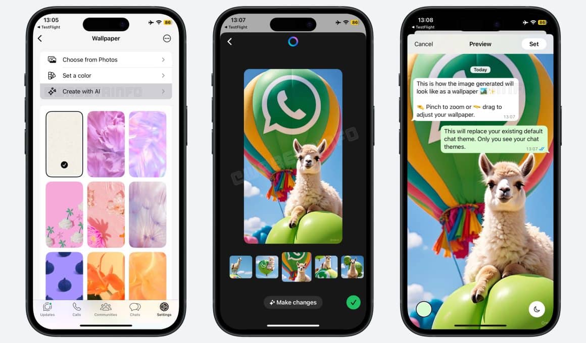 Geração de wallpapers com IA no WhatsApp