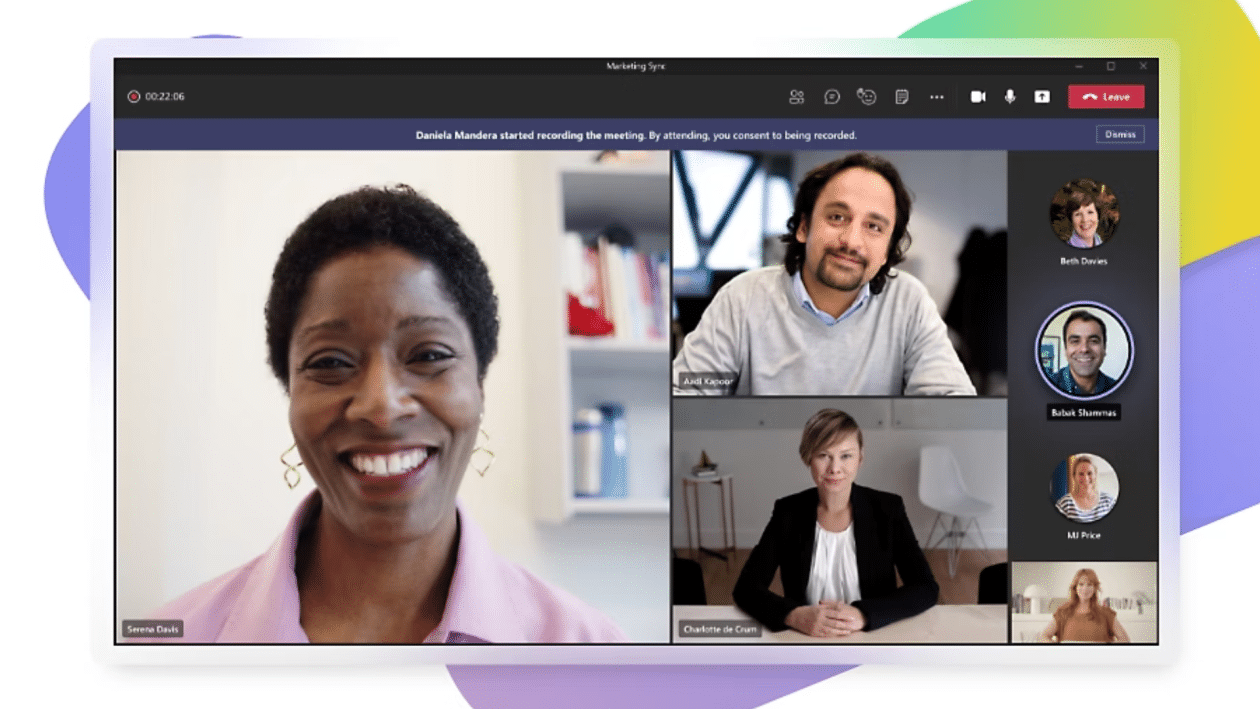 Gravação de tela no Microsoft Teams
