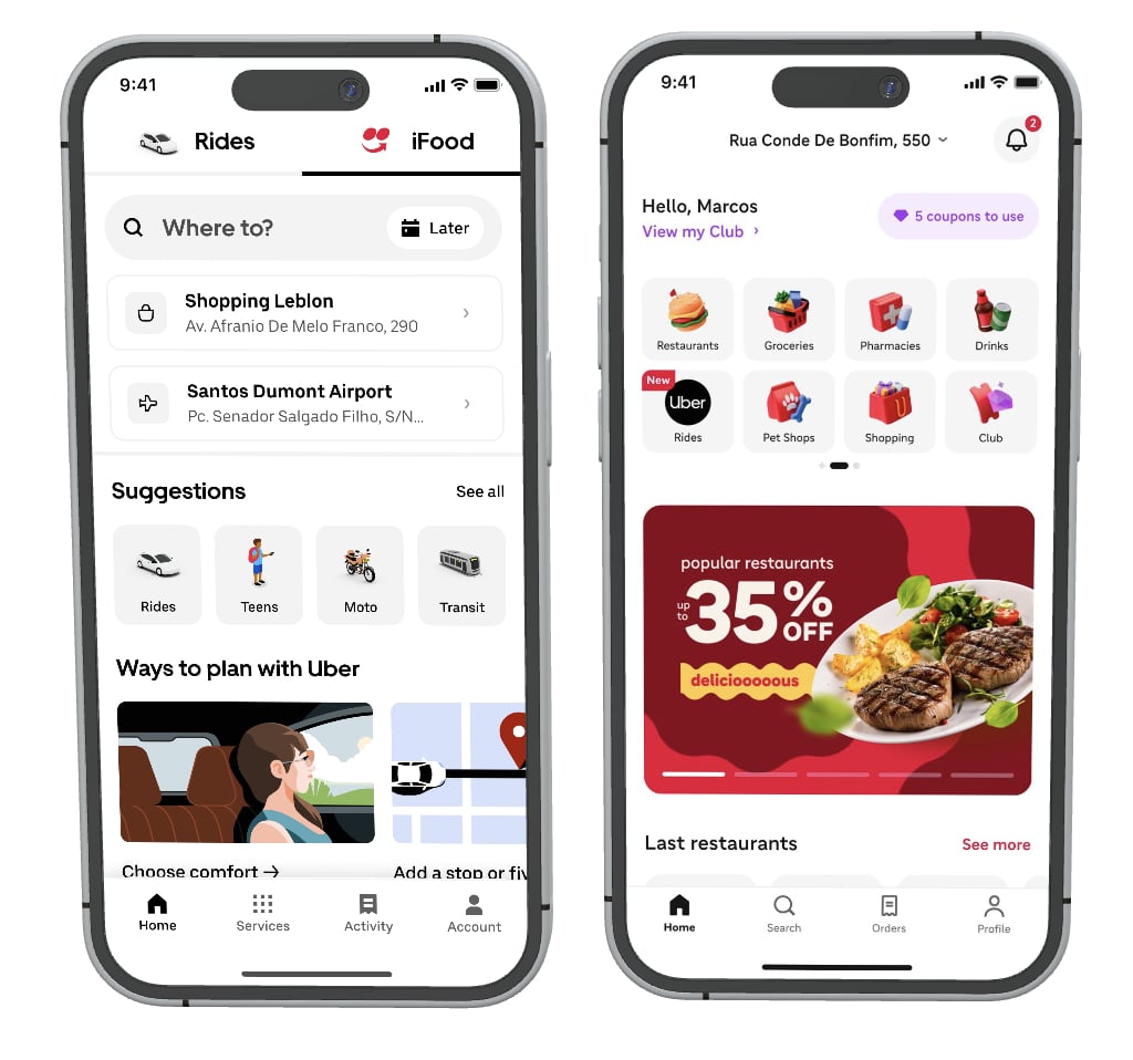 Uber e iFood