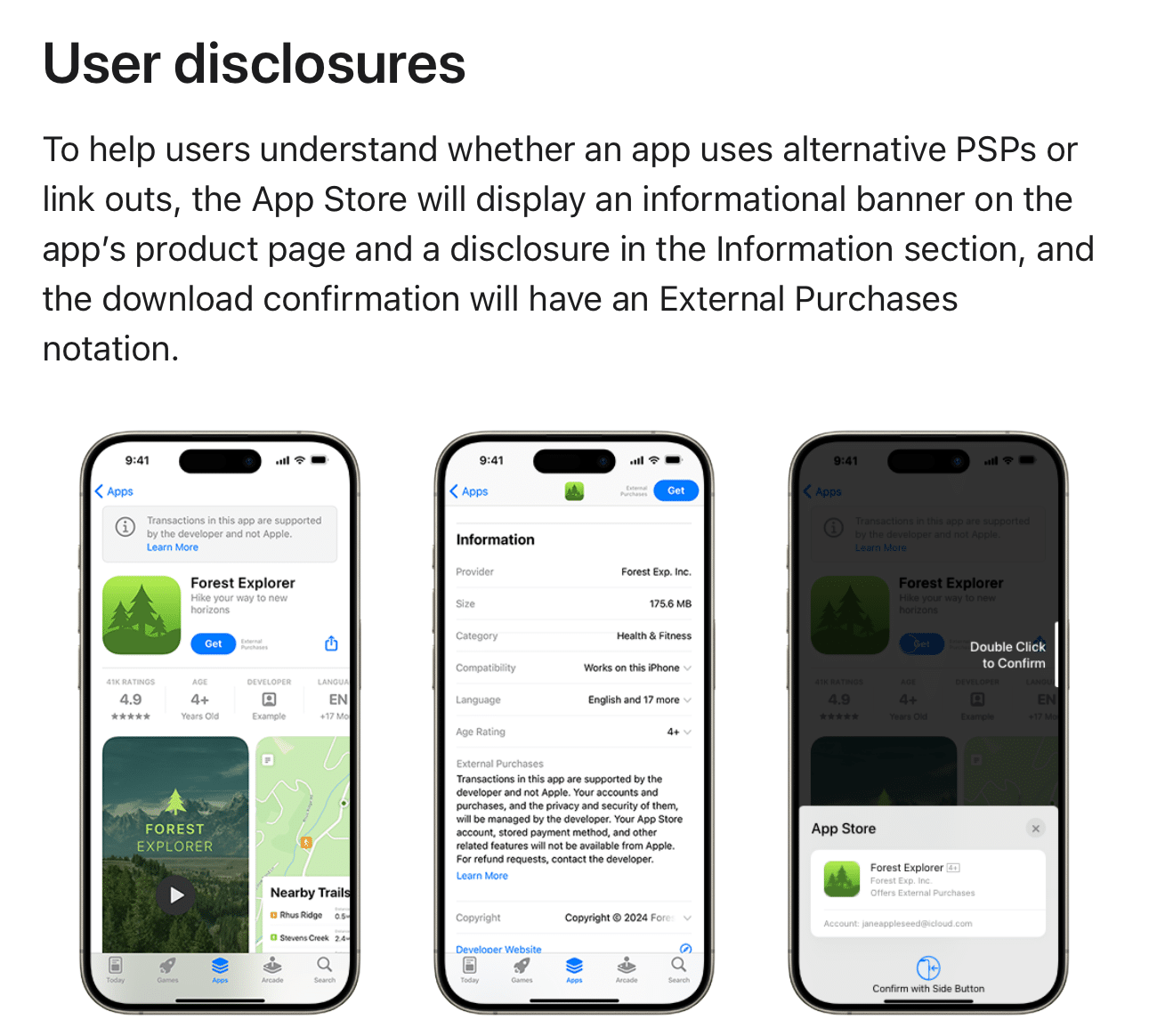 Alerta de app com compras externas na App Store
