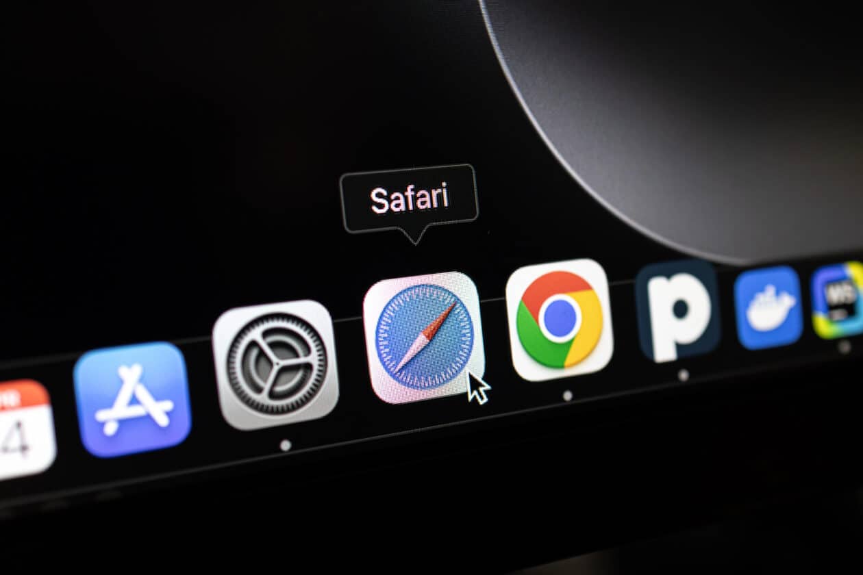 Safari no Dock do macOS