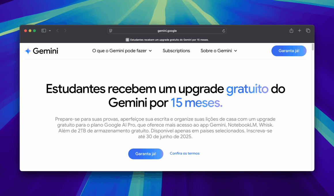 Oferta do Google AI Pro