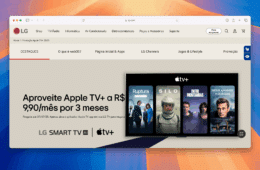 Oferta da LG Streaming Week, com Apple TV+ por R$9,90 durante 3 meses