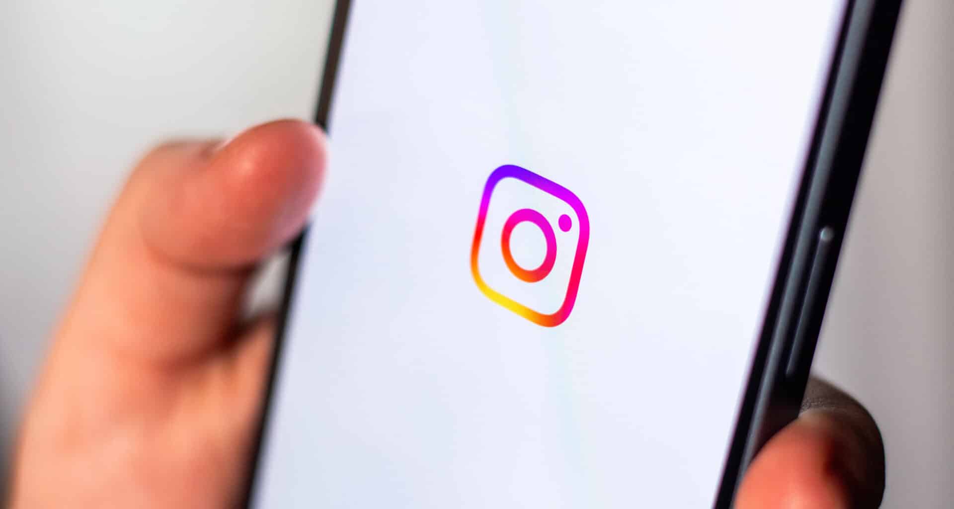 Ícone do Instagram num iPhone