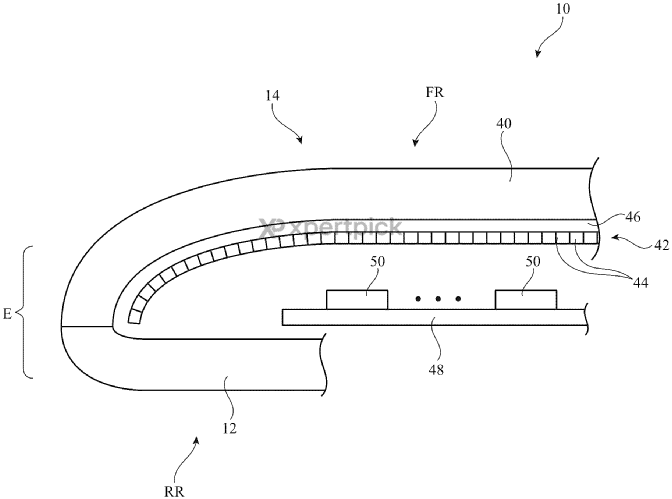 Patente de display curvo para o Apple Watch