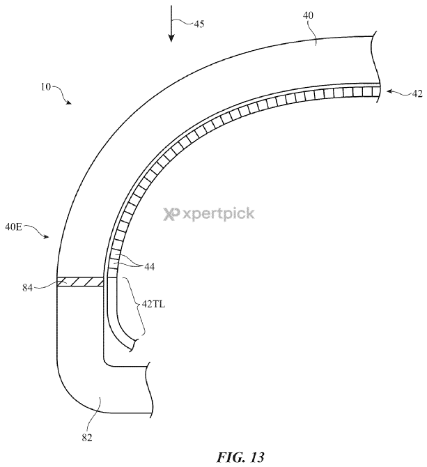 Patente de display curvo para o Apple Watch