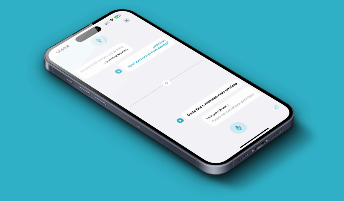 Recurso Face a Face do app Traduzir