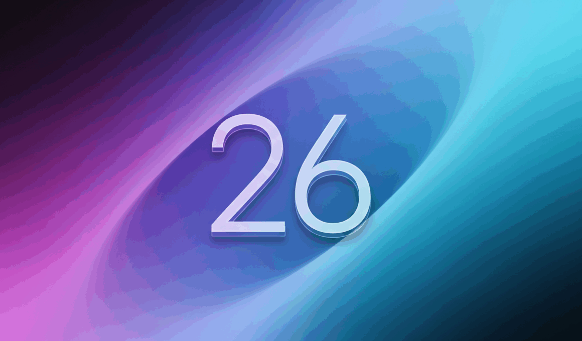Arte para representar o iOS/iPadOS/macOS/tvOS/watchOS/visionOS 26