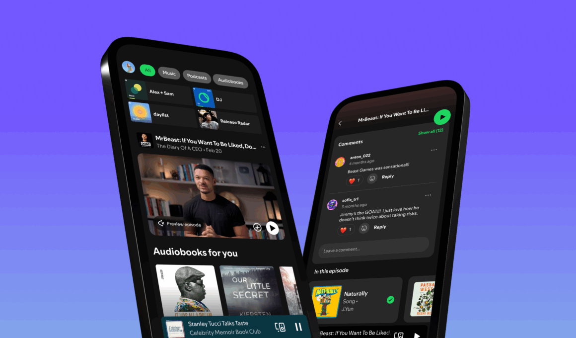 Novidades do Spotify na seção Podcasts