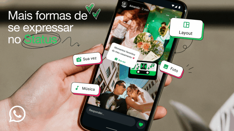 Update para os Status do WhatsApp