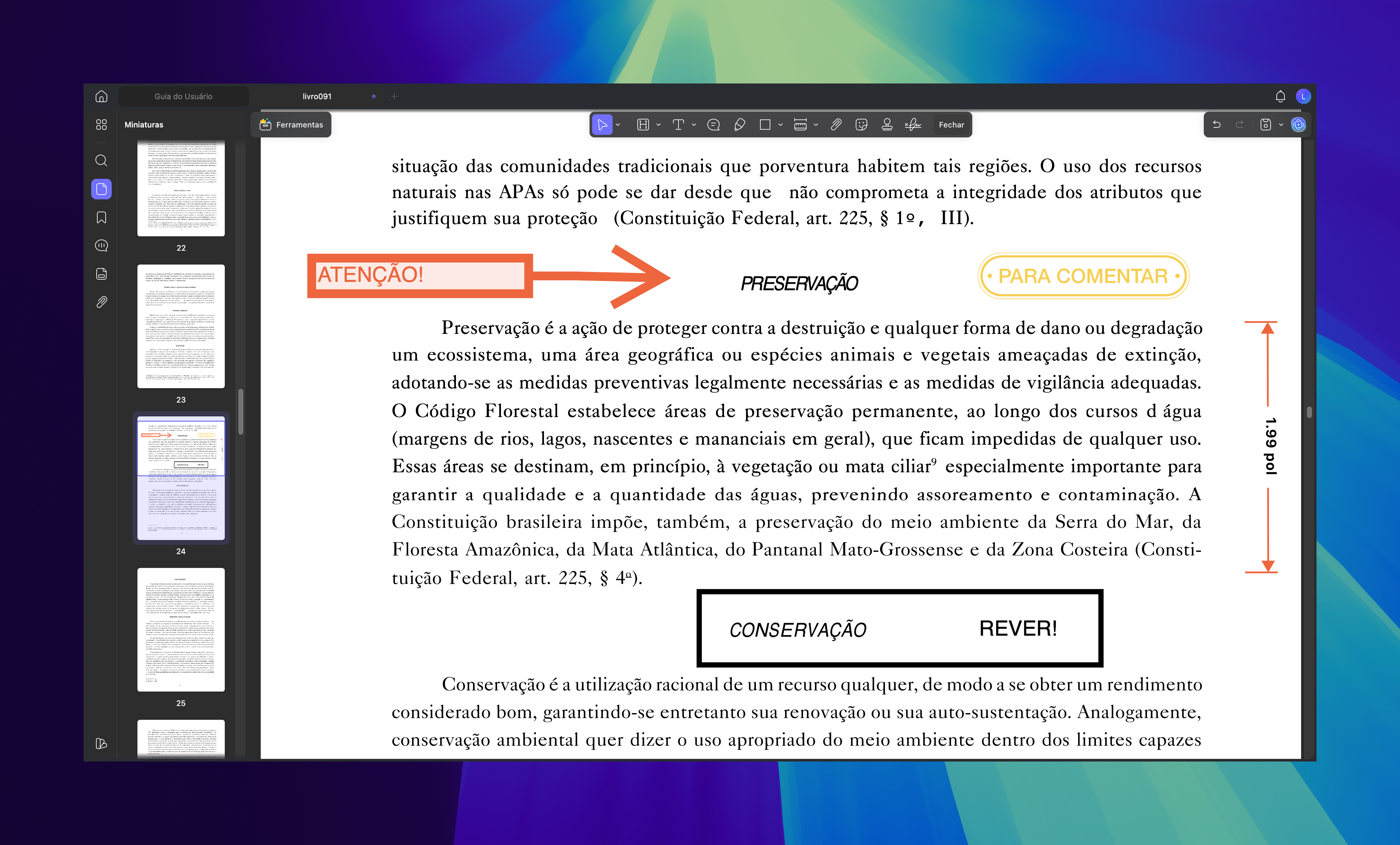 Edição/anotação no UPDF