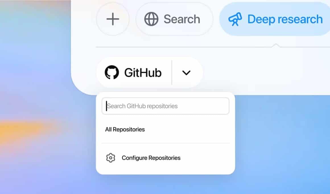 ChatGPT Deep Research com integração ao GitHub