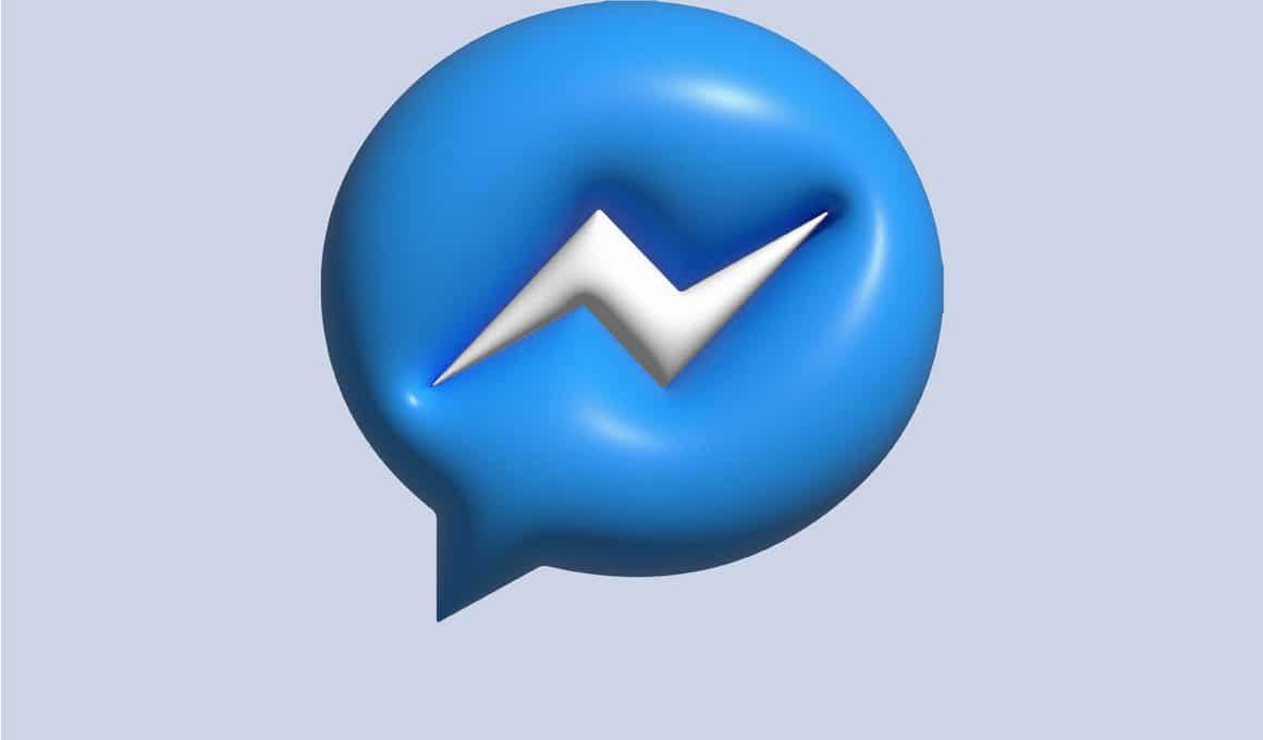 Ícone estilizado do Facebook Messenger