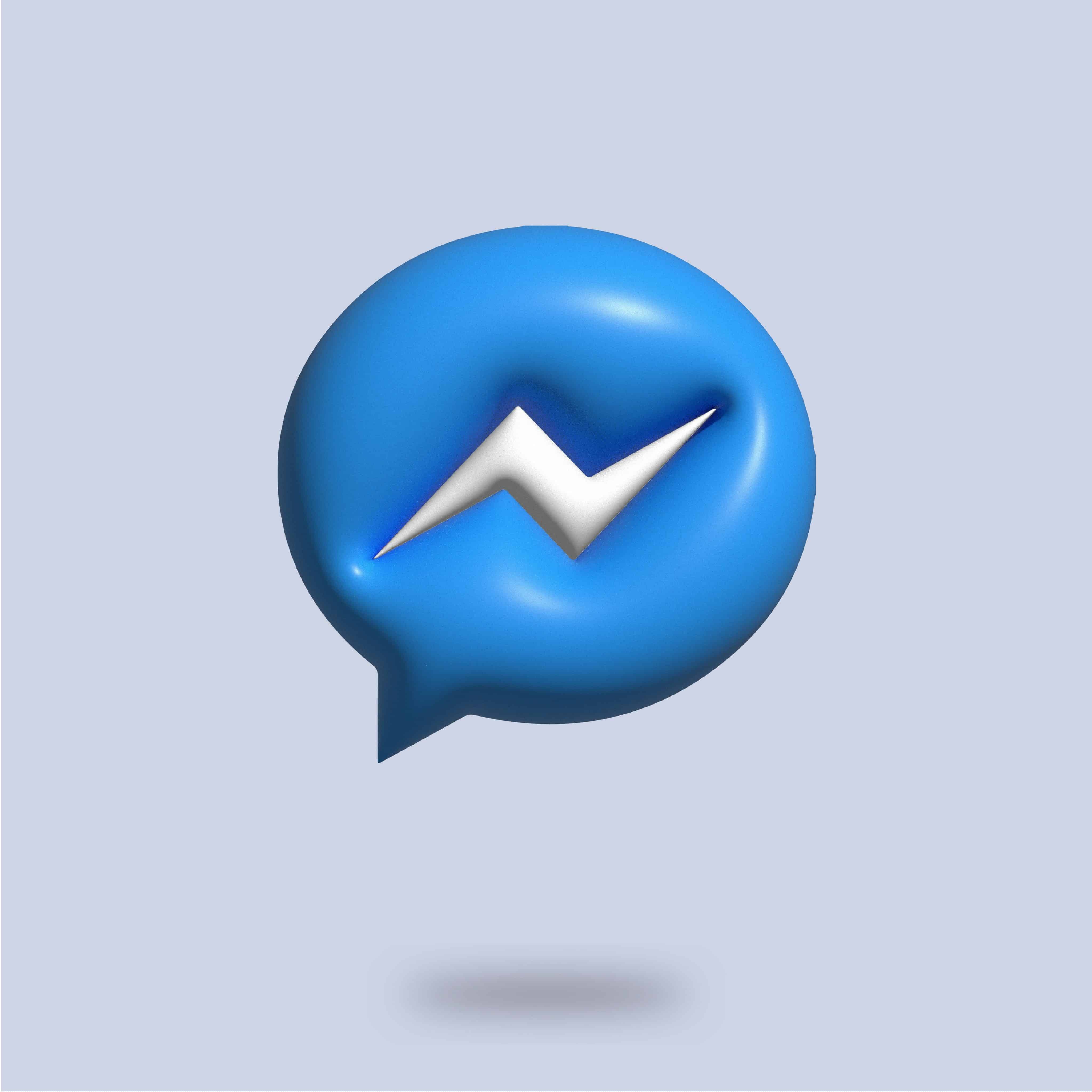 Ícone estilizado do Facebook Messenger
