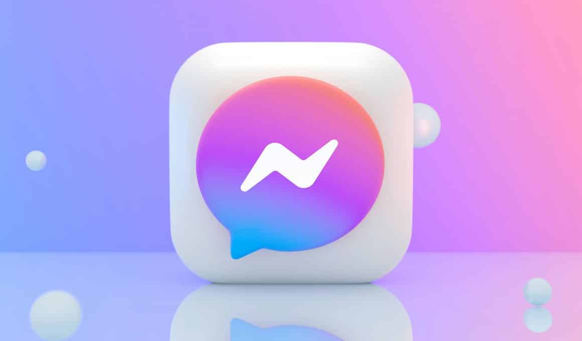 Ícone estilizado do Messenger