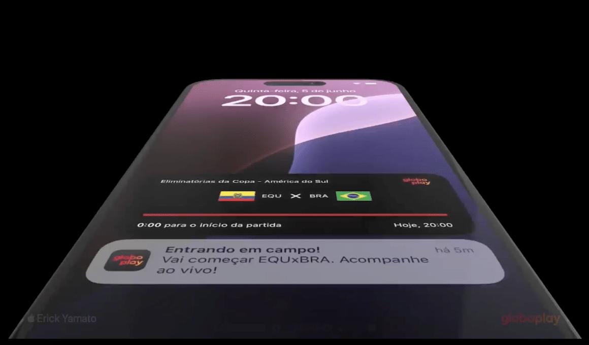 Globoplay ganha suporte às Atividades ao Vivo no iOS/iPadOS