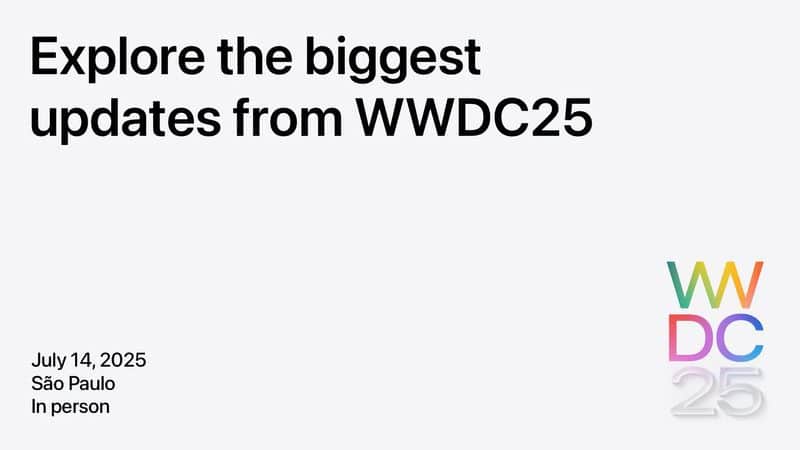 Evento da Apple Brasil para recapitular a WWDC25