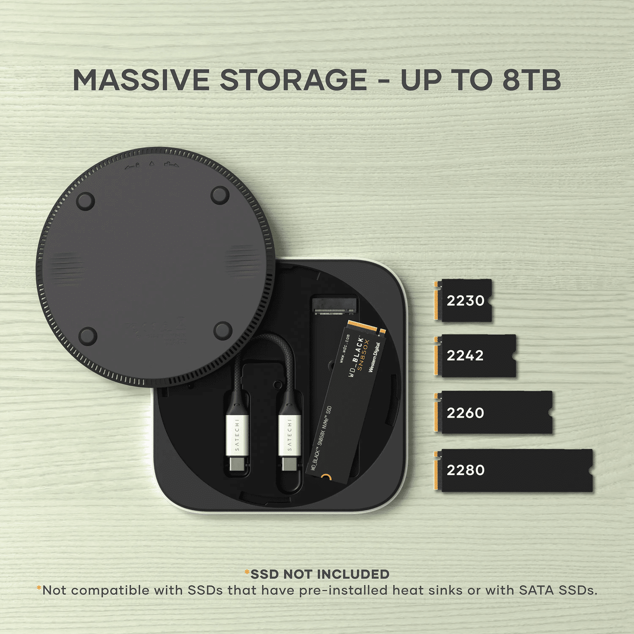 USB4 Slim NVMe SSD Enclosure, da Satechi