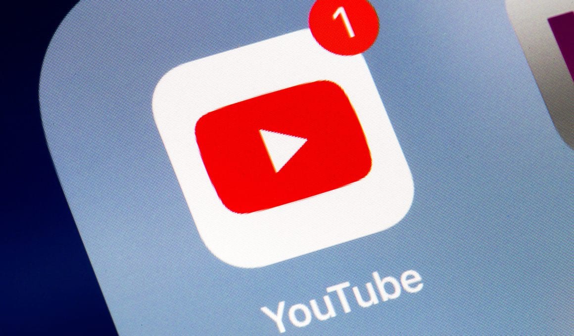 Ícone do YouTube no iPhone/iPad