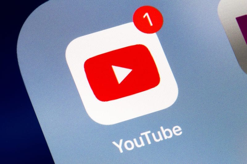 Ícone do YouTube no iPhone/iPad