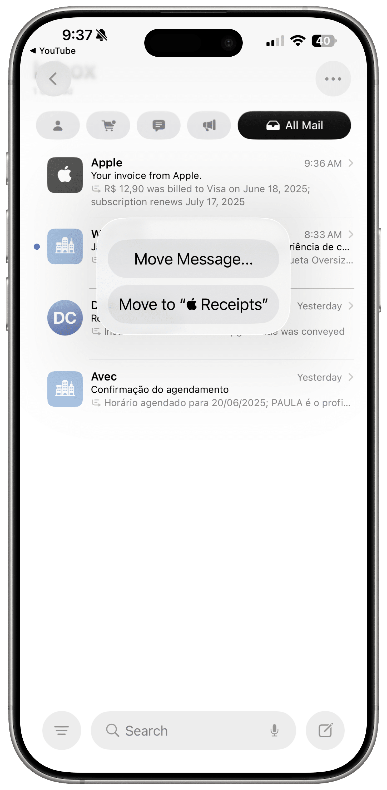iOS 26: novo ringtone, novidades na interface do Mail e mais!