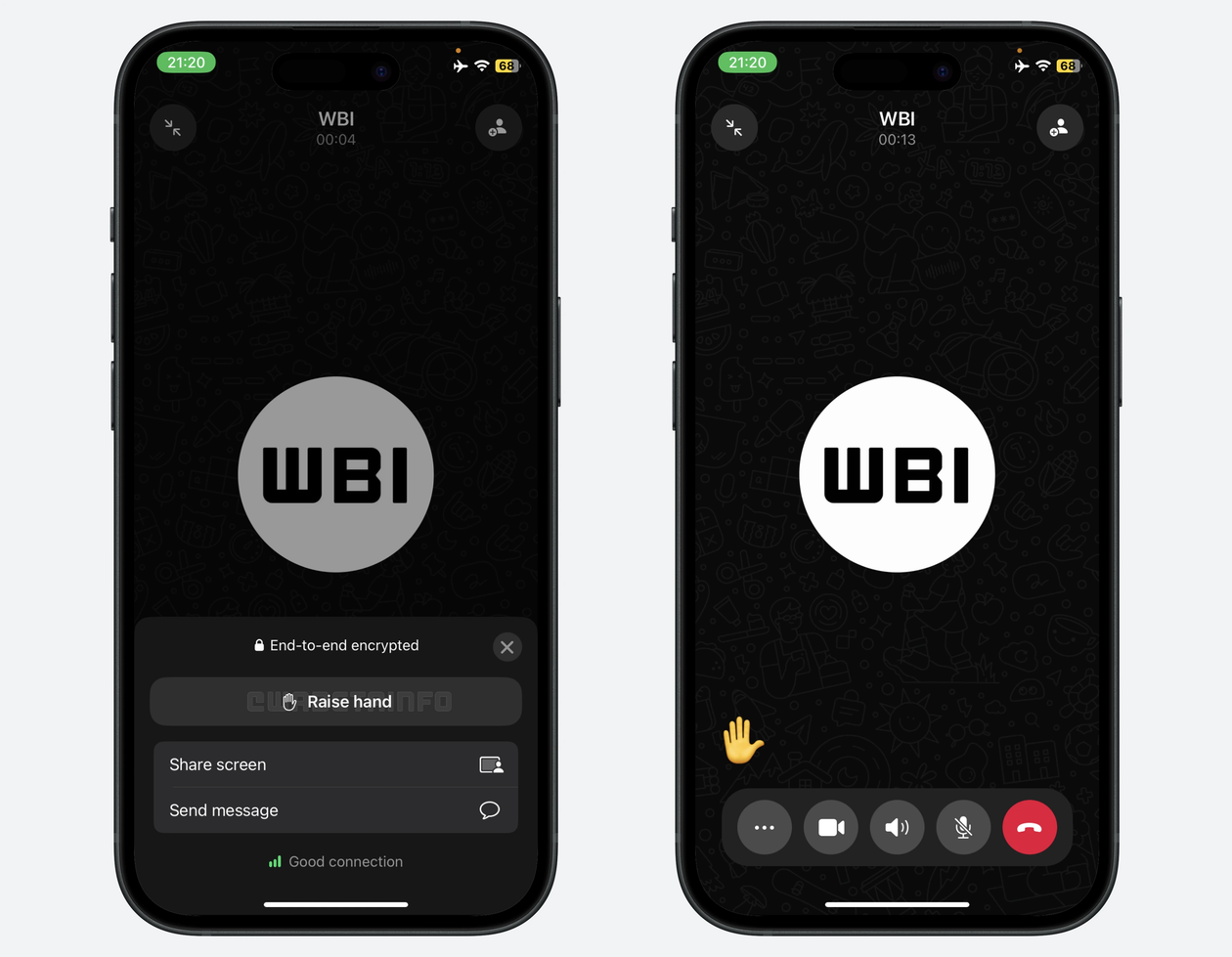 WhatsApp testa opção para “levantar a mão” em chamadas e auxílio de escrita com IA no iOS