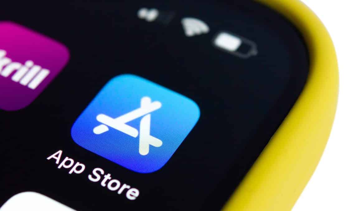 Ícone da App Store em iPhone