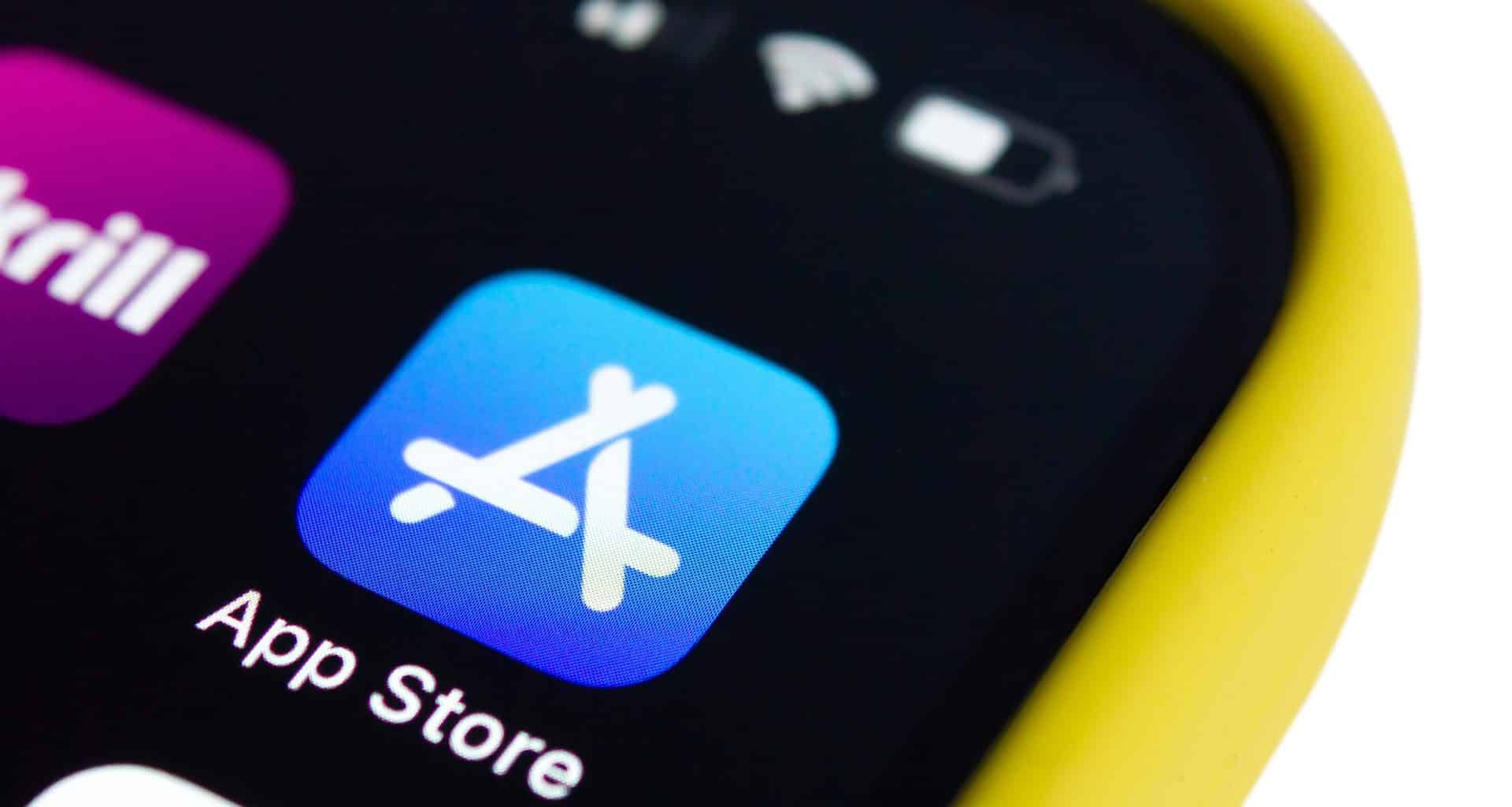 Ícone da App Store em iPhone
