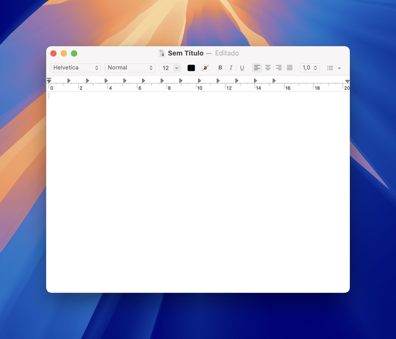 Editor de Texto no macOS