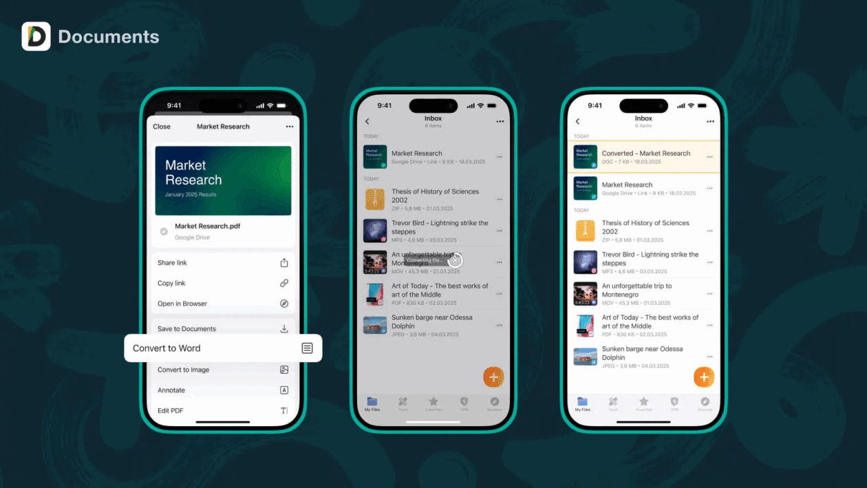 Links como arquivos no Documents (Readdle)