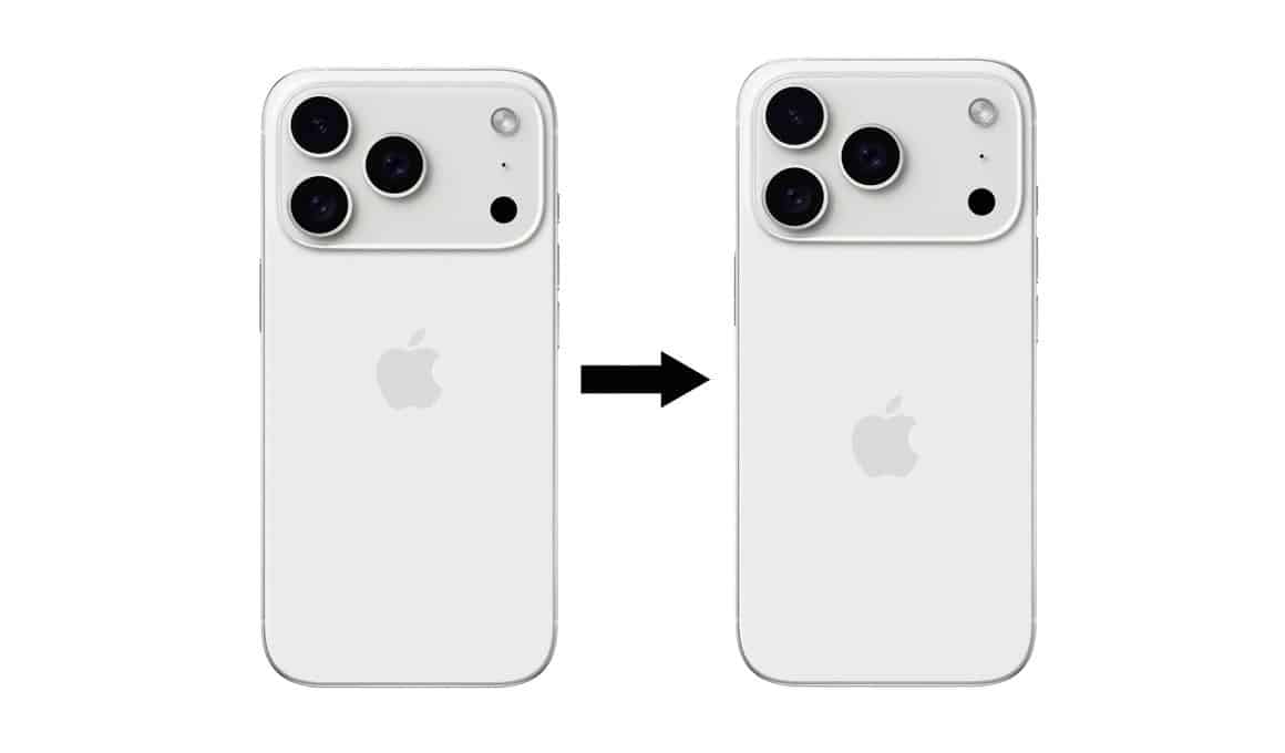 Posicionamento do logo do iPhone
